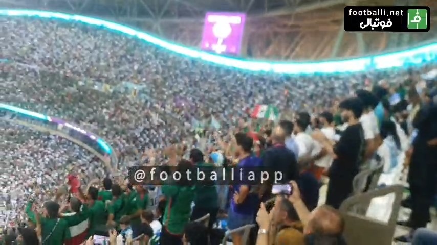 اختصاصی/ تشویق های پرشور هواداران مکزیک و آرژانتین در ورزشگاه لوسیل