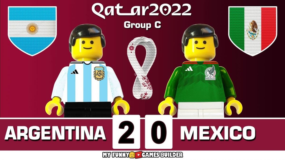 شبیه سازی بازی آرژانتین 2-0 مکزیک با عروسک لگو