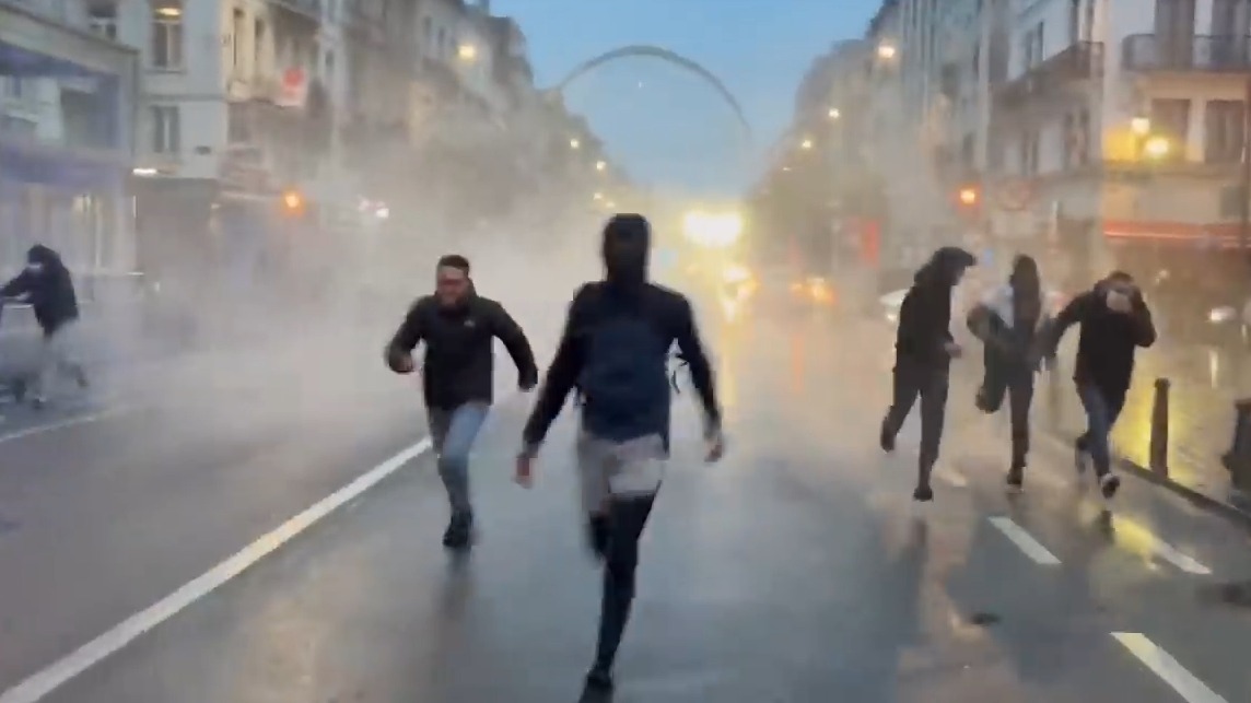 هرج و مرج در شهرهای بلژیک پس از شکست برابر مراکش