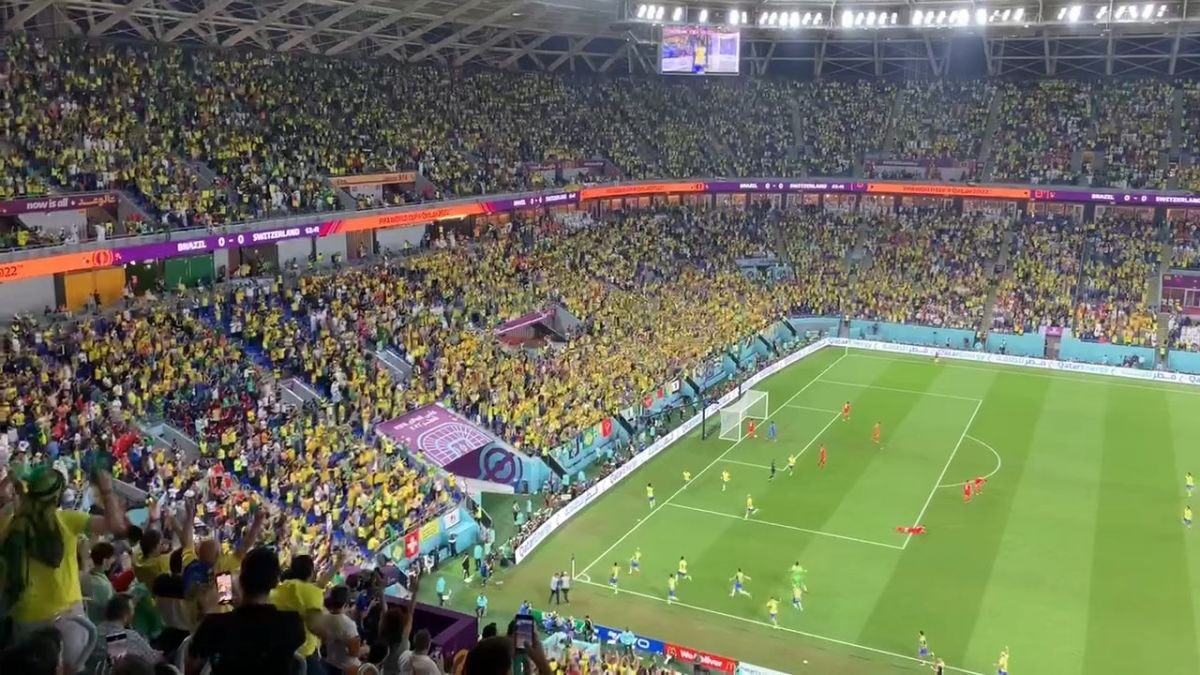 اختصاصی/ فضای ورزشگاه بعد از گل مردود وینیسیوس به سوئیس