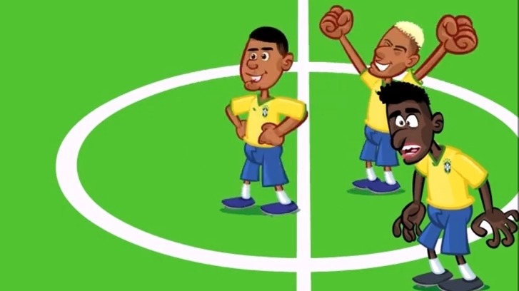 انیمیشن طنز بازی برزیل 1-0 سوئیس