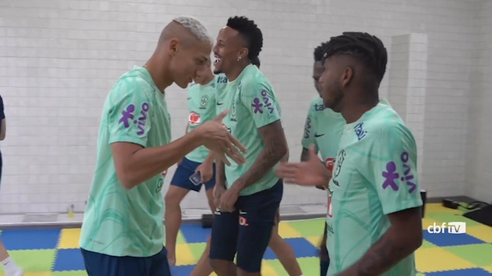 تمرینات تیم ملی برزیل پیش از بازی با کامرون