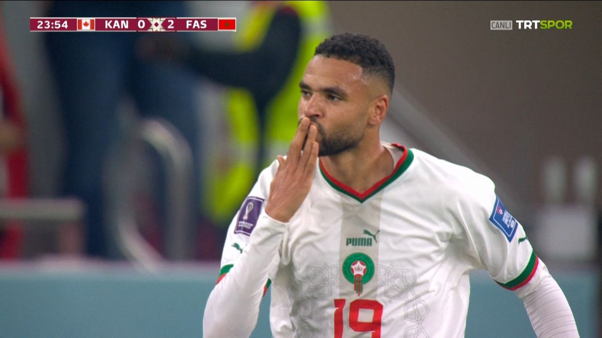 گل دوم مراکش به کانادا (یوسف النصیری)