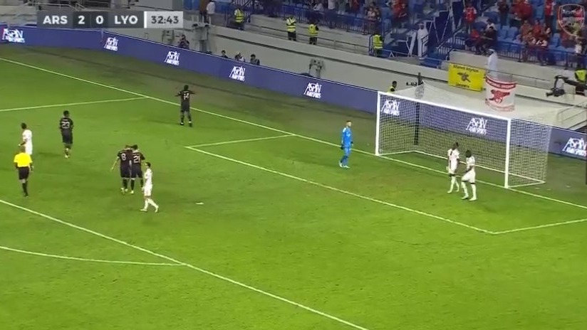 گل دوم آرسنال به لیون (ادی انکتیا)