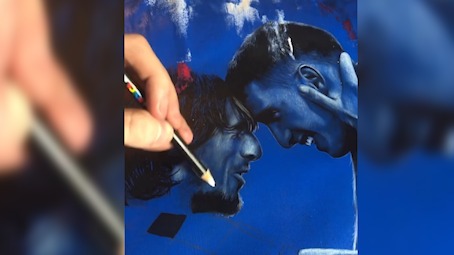 طراحی چهره جذاب روی پیراهن کرواسی