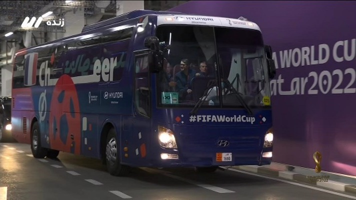 جام 2022/ ورود تیم های فرانسه و انگلیس به ورزشگاه البیت