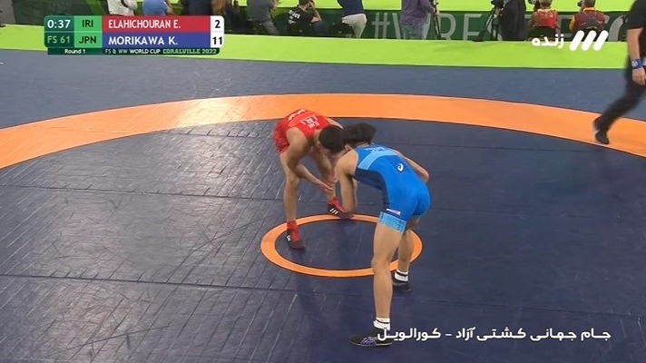 جام جهانی کشتی آزاد/ شکست ابراهیم الهی مقابل حریف ژاپنی (61 کیلوگرم)