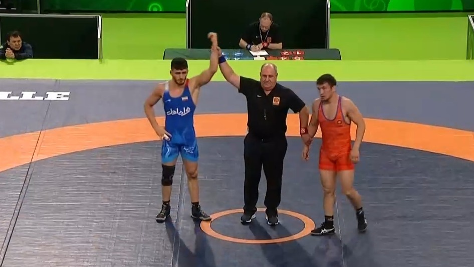جام جهانی کشتی آزاد/ پیروزی نخودی در وزن 79 کیلوگرم (ایران 3-3 منتخب جهان)