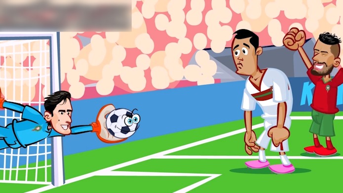 انیمیشن طنز از شکست پرتغال برابر مراکش