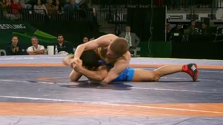 فینال جام جهانی کشتی آزاد/ شکست الهی مقابل گروس (ایران 0-2 آمریکا)