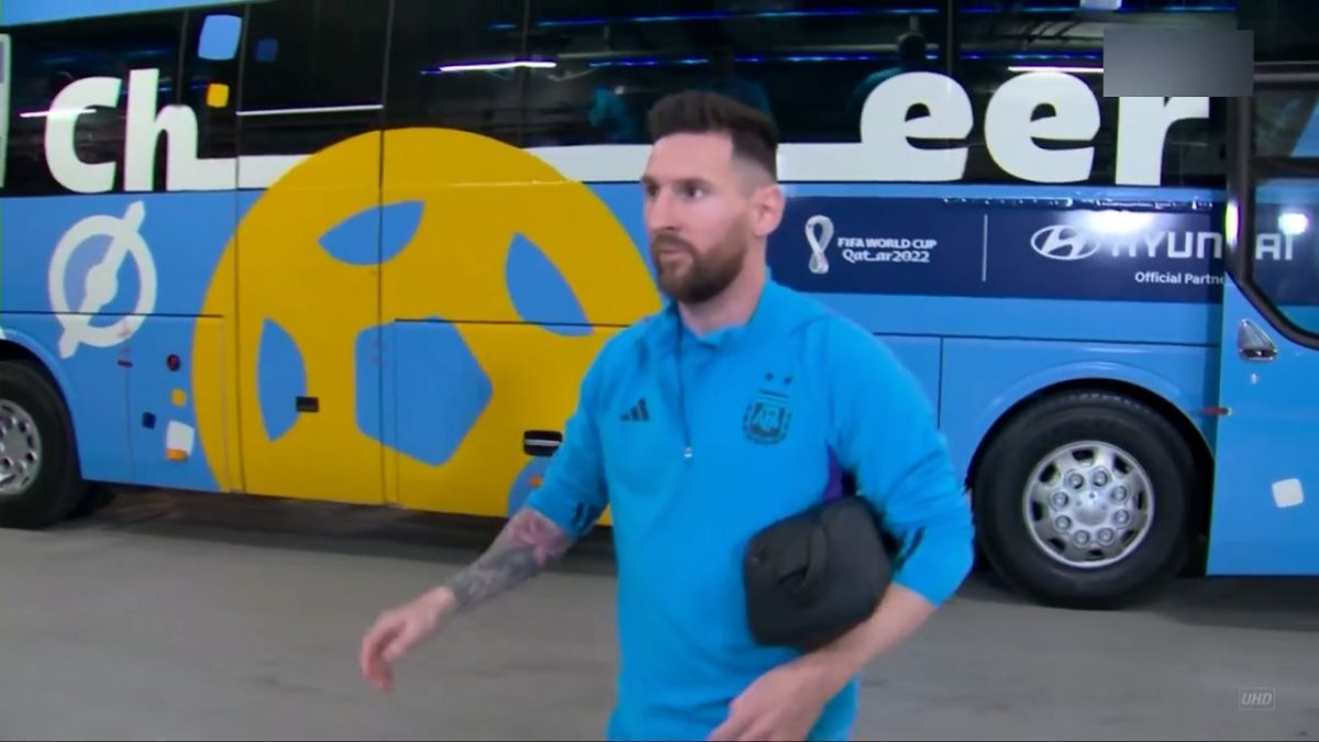 ورود بازیکنان آرژانتین و کرواسی به ورزشگاه لوسیل