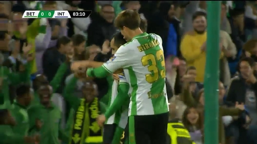 گل اول رئال بتیس به اینتر (خوانمی)