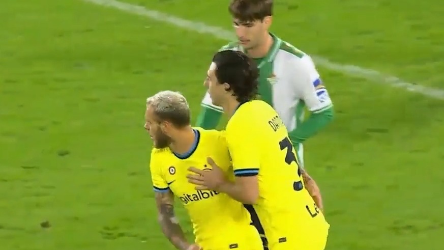 گل اول اینتر به رئال بتیس (متئو دارمیان)