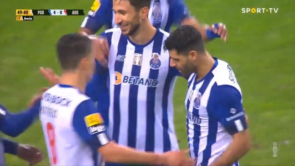 گل چهارم پورتو به آروکا (هت تریک مهدی طارمی)