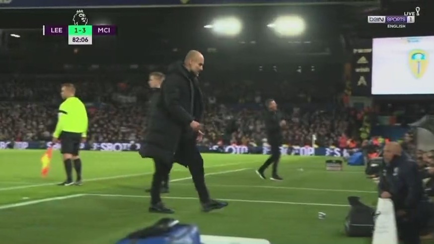 عذرخواهی جالب گواردیولا بعد از ضربه زدن به بطری آب