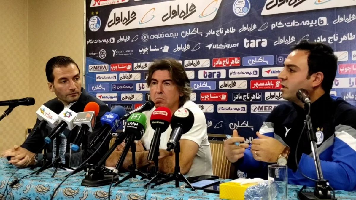 اختصاصی/ کنفرانس خبری ریکاردو ساپینتو پیش از دیدار استقلال مقابل مس رفسنجان