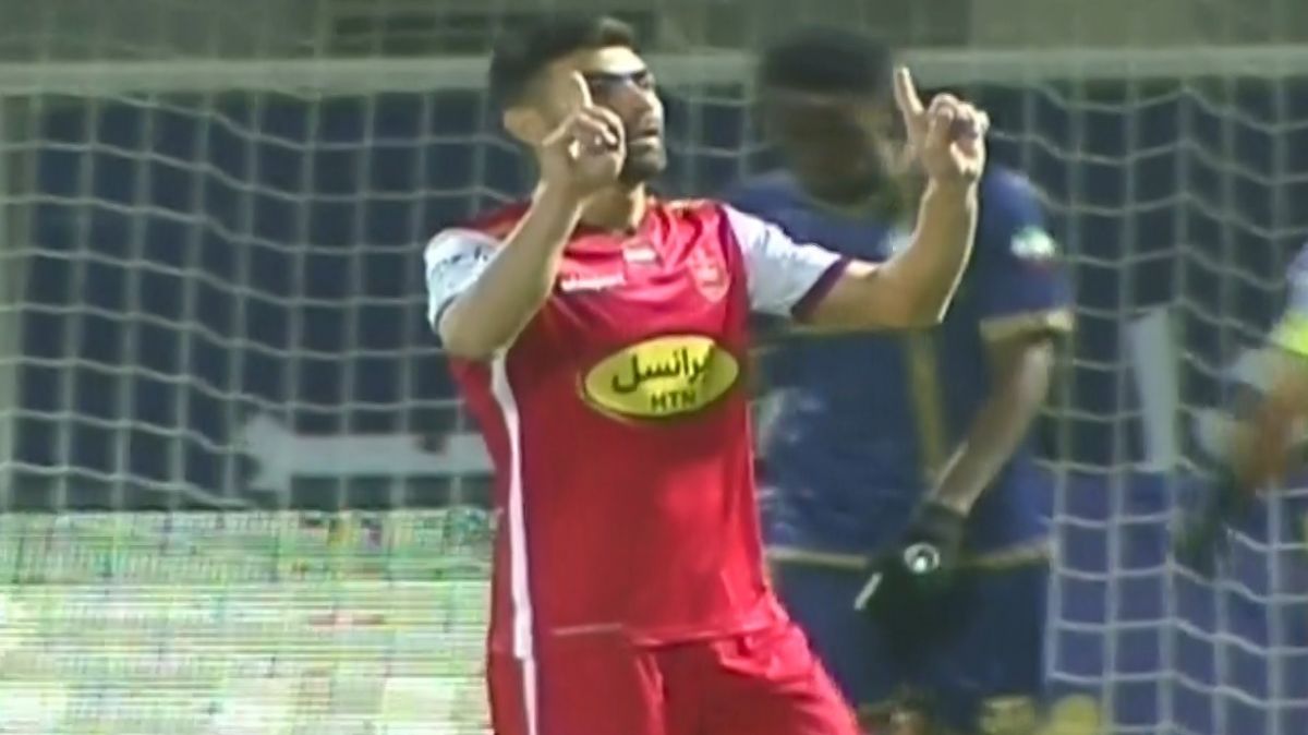 گل دوم پرسپولیس به گل گهر (سوپرگل استثنایی و موشکی اسدبیگی)