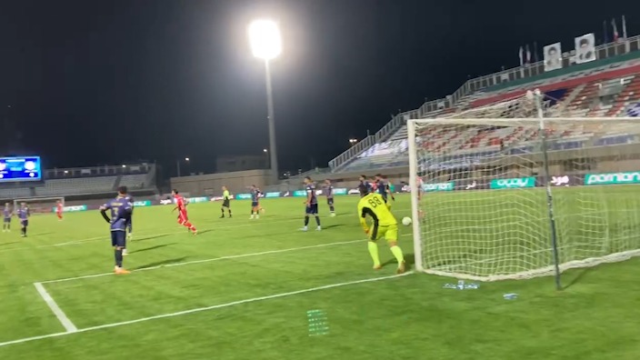 اختصاصی/ گل دیدنی سینا اسدبیگی به گل گهر از زاویه دوربین فوتبالی