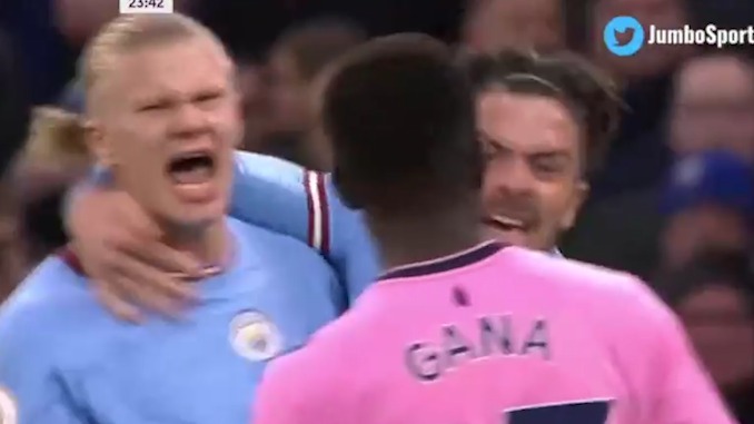 گل اول منچسترسیتی به اورتون (هالند)