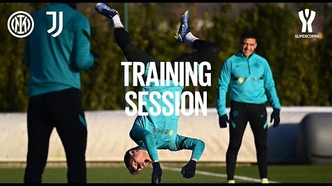 آخرین تمرین اینتر برای تقابل با یوونتوس در سوپرکاپ ایتالیا