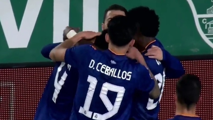 گل دوم رئال مادرید به الچه (ادن هازارد)