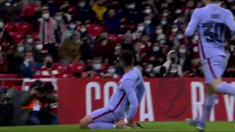 گل اول بارسلونا به اتلتیک بیلبائو (فران تورس)