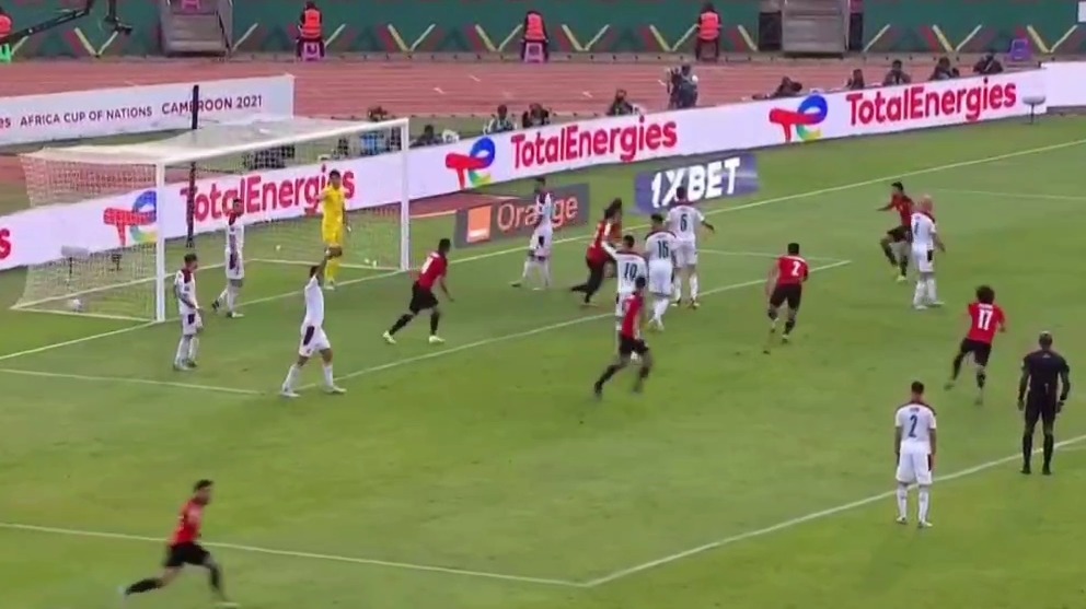 گل اول مصر به مراکش (محمد صلاح)