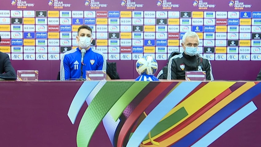نشست خبری سرمربی امارات پیش از بازی با ایران