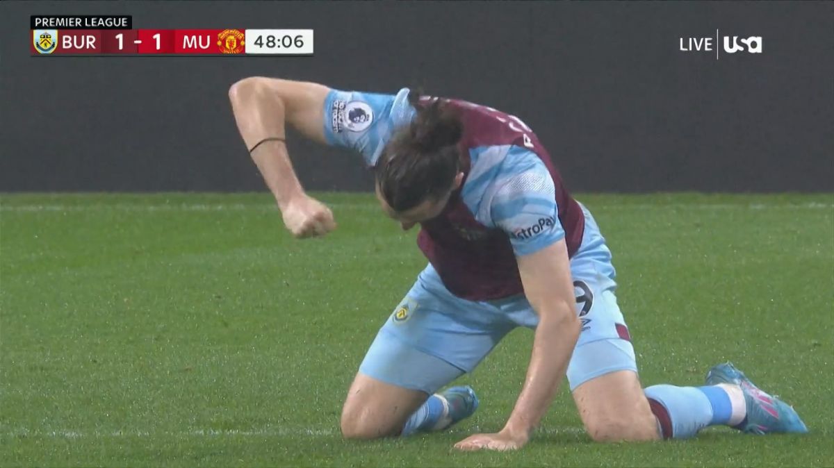 گل اول برنلی به منچستریونایتد (رودریگز)