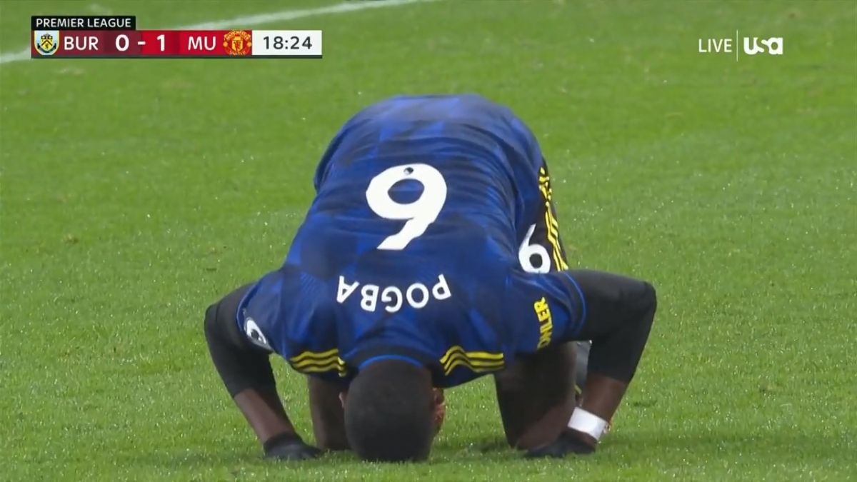 گل اول منچستریونایتد به برنلی (پل پوگبا)