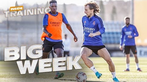 تمرین رئال مادرید برای تقابل با ویارئال