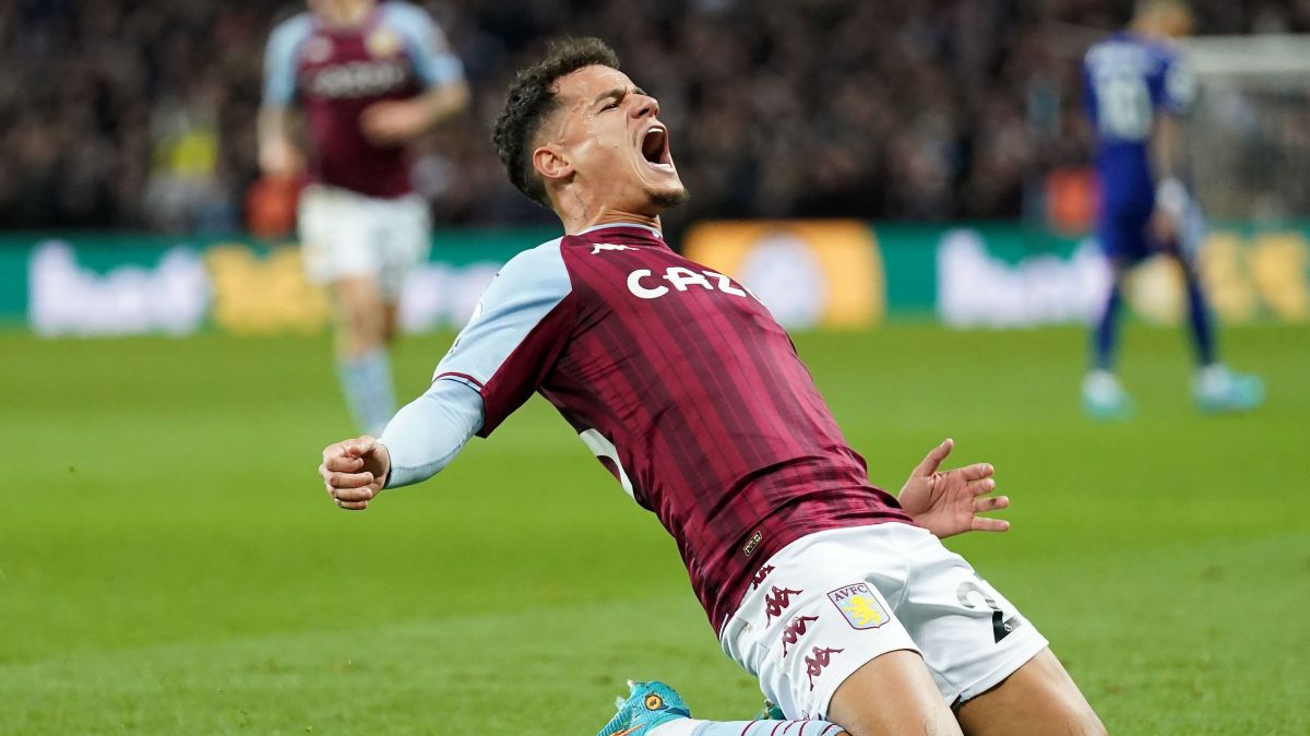 خلاصه بازی استون ویلا 3-3 لیدز (1 گل و 2 پاس گل کوتینیو)