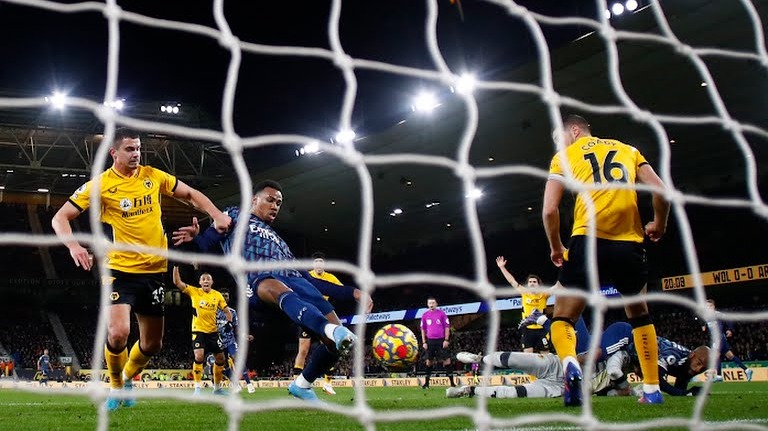 گل اول آرسنال به ولورهمپتون (گابریل)