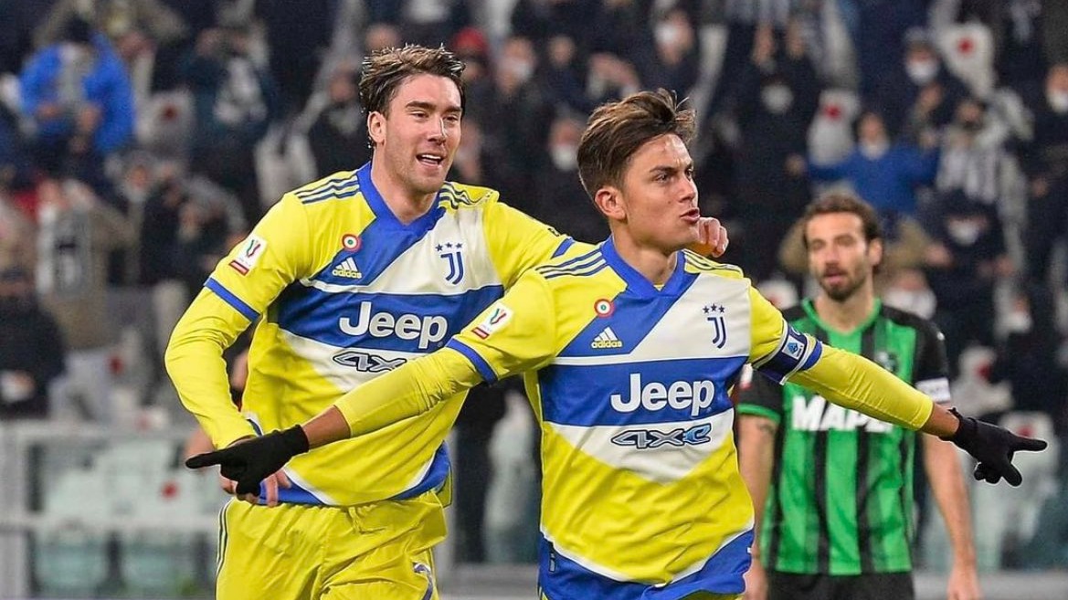 گل اول یوونتوس به ساسولو (دیبالا)