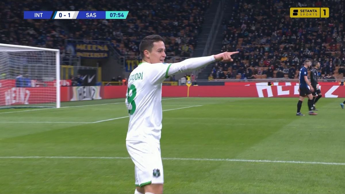 گل اول ساسولو به اینتر (راسپادوری)