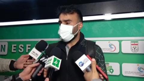 اختصاصی/ صحبتهای مسعود ابراهیم زاده بازیکن ذوب آهن بعد از بازی با آلومینیوم اراک