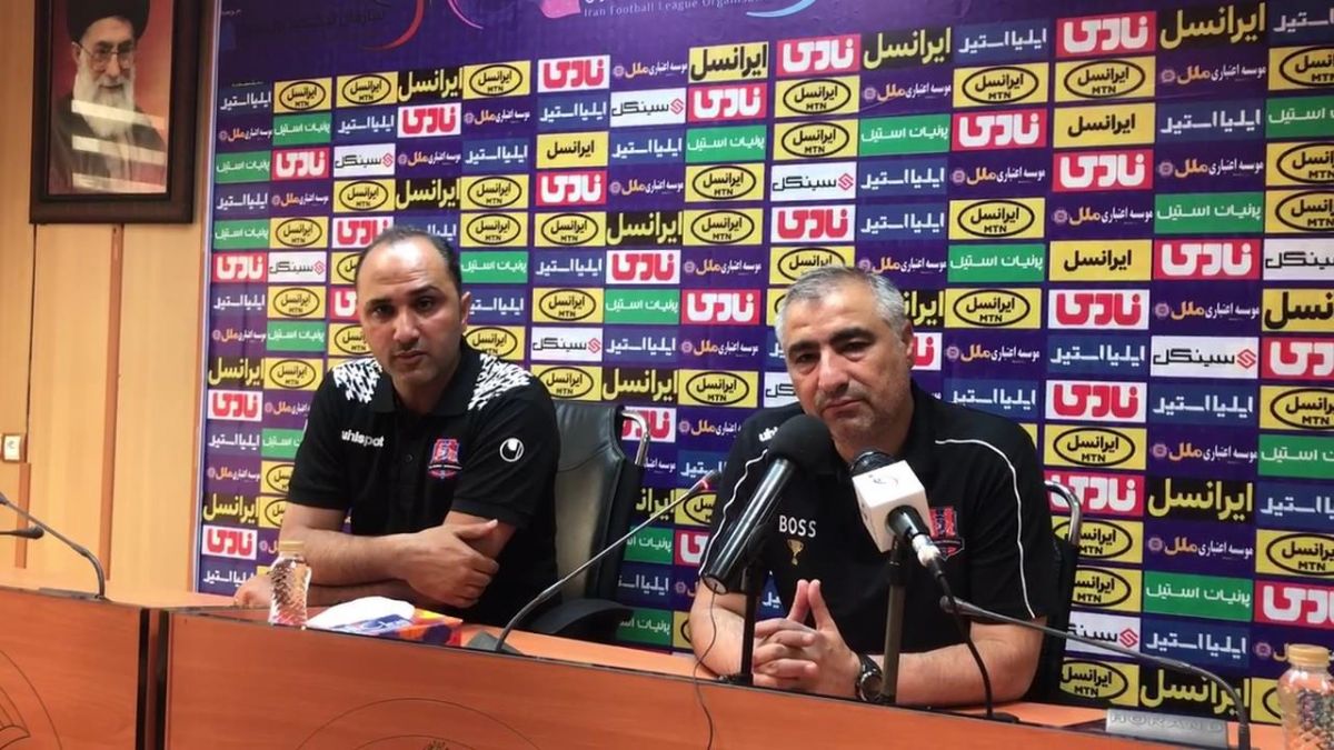 اختصاصی/ کنفرانس خبری ساکت الهامی پیش از بازی نساجی - مس رفسنجان