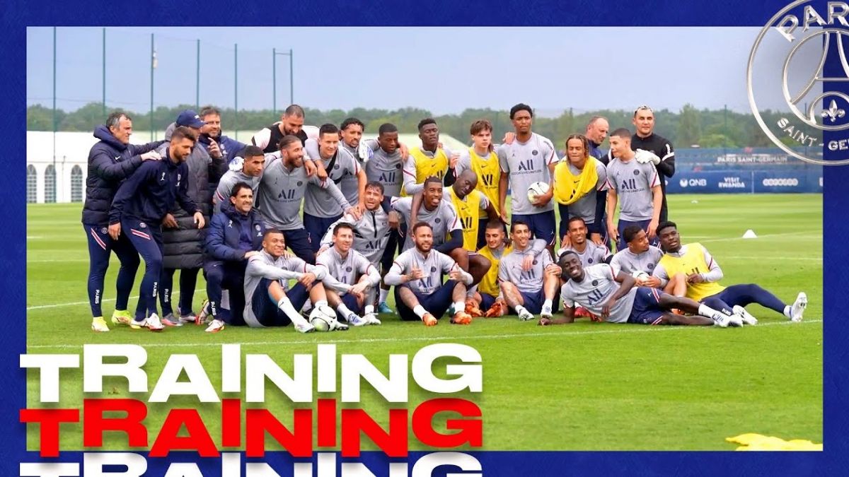 آخرین تمرین پاری سن ژرمن پیش از بازی با متز