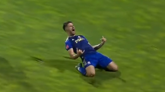 گل اول دینامو زاگرب به هایدوک اسپلیت (پاس گل صادق محرمی)