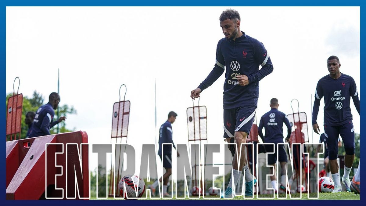 تمرینات سه شنبه عصر فرانسه برای تقابل با دانمارک