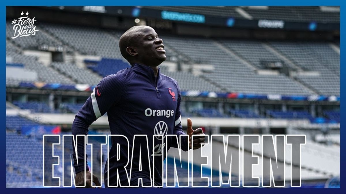 تمرینات تیم ملی فرانسه قبل از دیدار با دانمارک