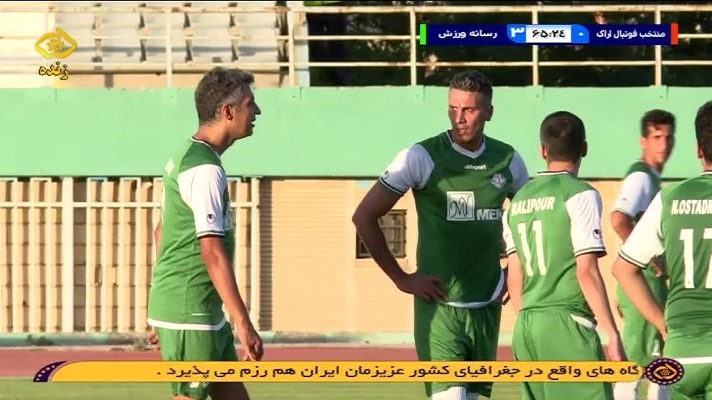 گل چهارم رسانه ورزش به منتخب اراک (ضربه ایستگاهی عادل فردوسی پور)
