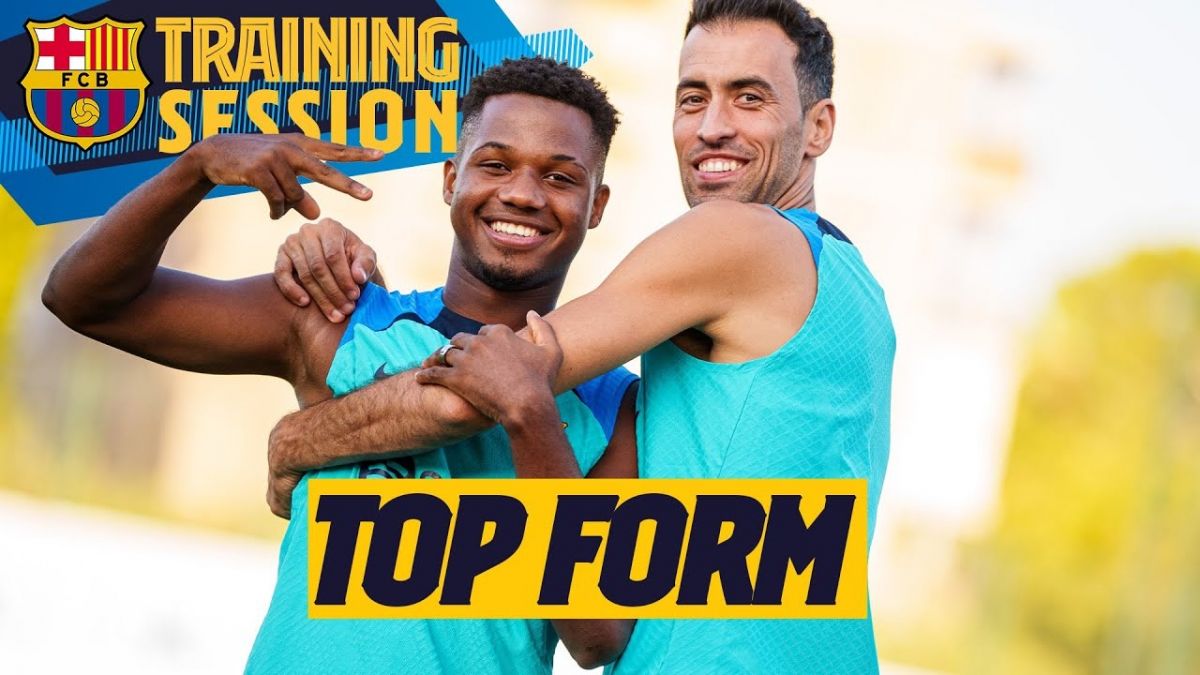 تمرین بارسلونا برای دیدار مقابل سویا
