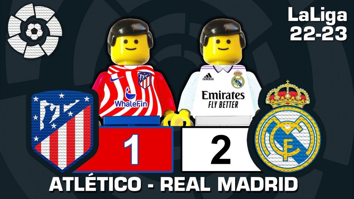 شبیه سازی بازی اتلتیکو مادرید 1-2 رئال مادرید با عروسک لگو