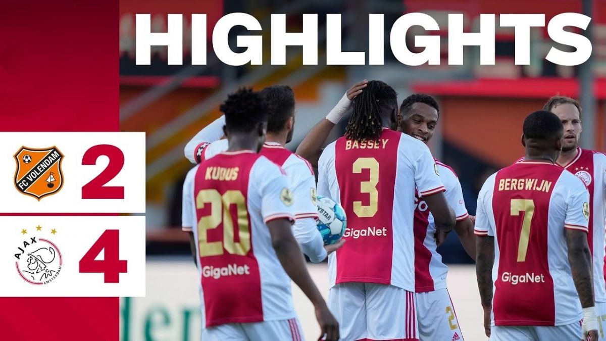 خلاصه بازی ولندام 2-4 آژاکس