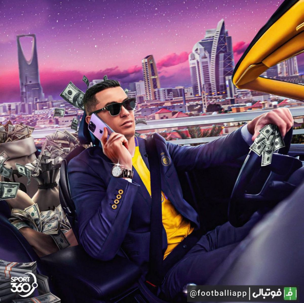 طرح / رونالدو، پردرآمدترین ورزشکار سال ۲۰۲۳