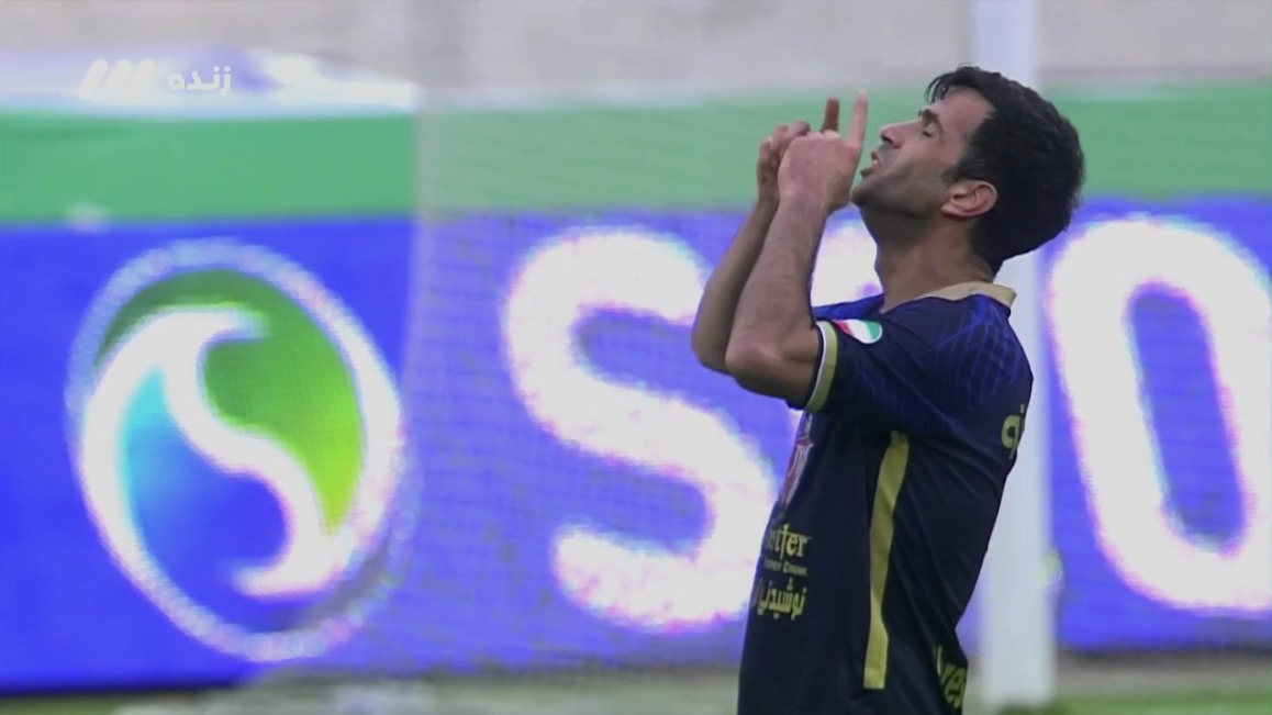 گل اول نساجی مازندران به پرسپولیس (سوپر کاشته ایوب کلانتری)