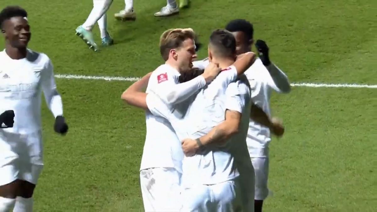 گل اول آرسنال به آکسفورد یونایتد (محمد الننی)