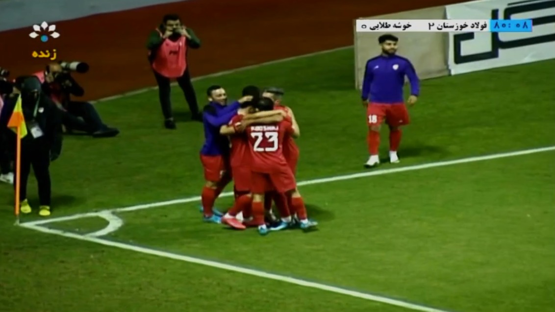 گل دوم فولاد خوزستان به خوشه طلایی ساوه (ساسان انصاری)