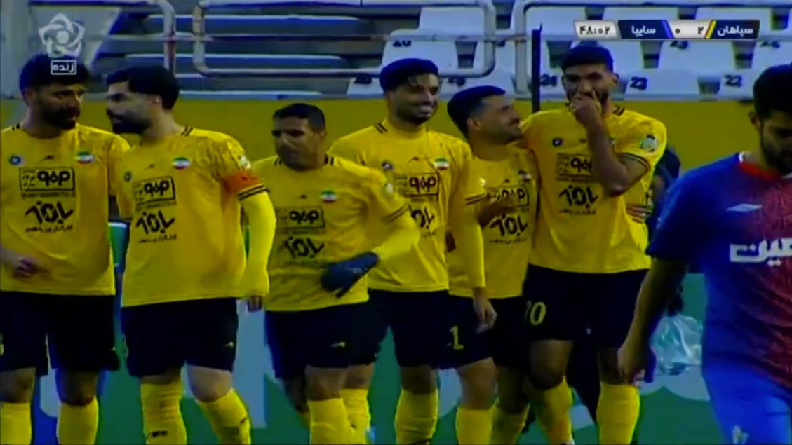 گل دوم سپاهان به سایپا (دبل شهریار مغانلو)